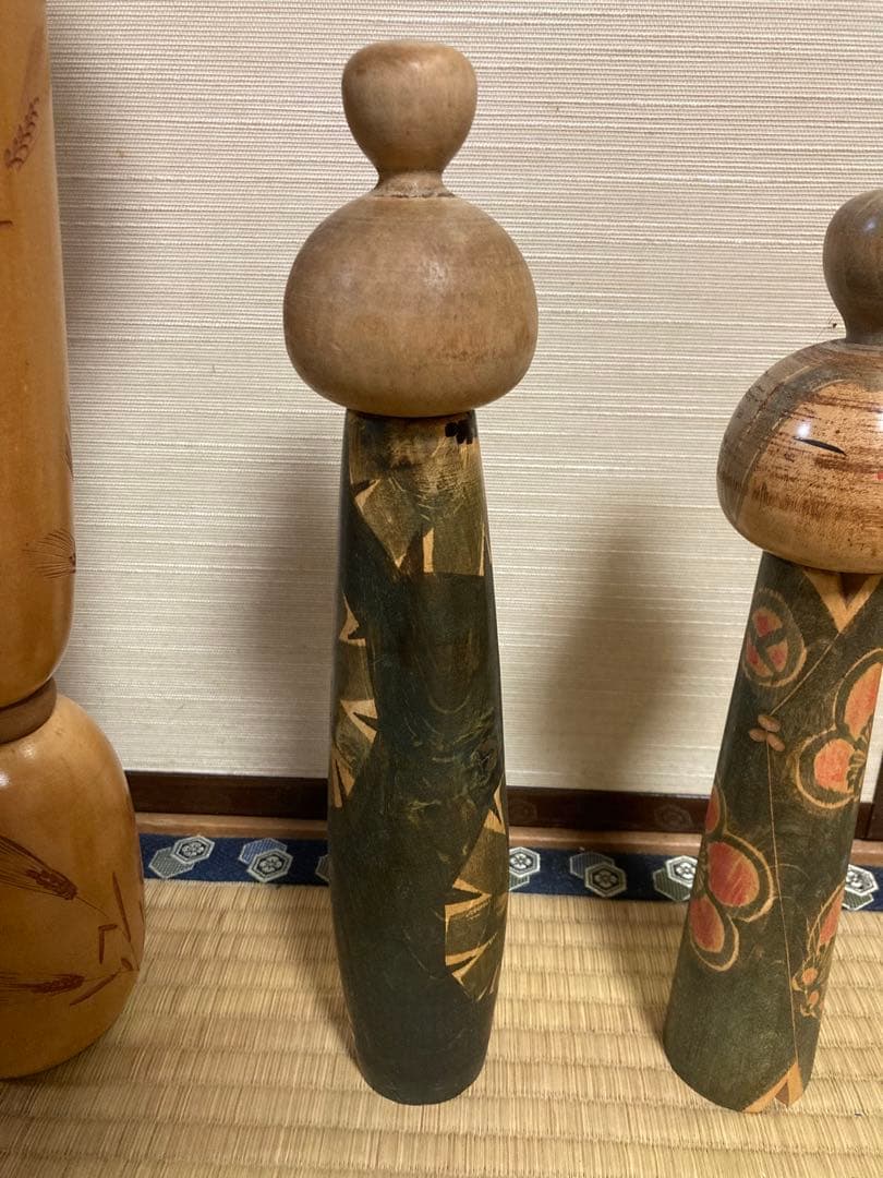 こけし　4点まとめ売り　岸貞夫　栗林一雪　レトロ　アンティーク