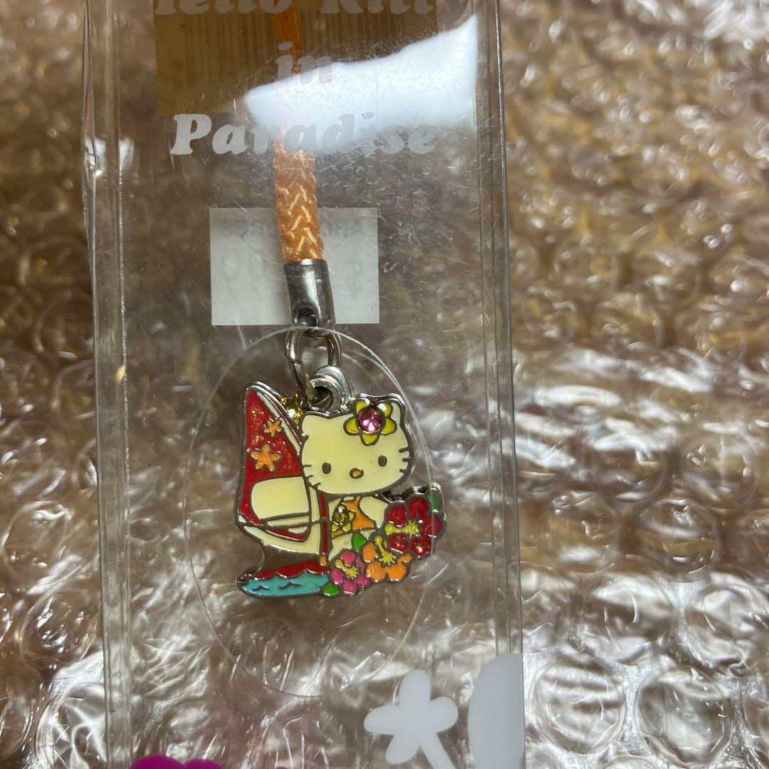 ご当地キティ　ハワイ・グアム/サイパン限定　日焼けキティ　ストラップ・根付け