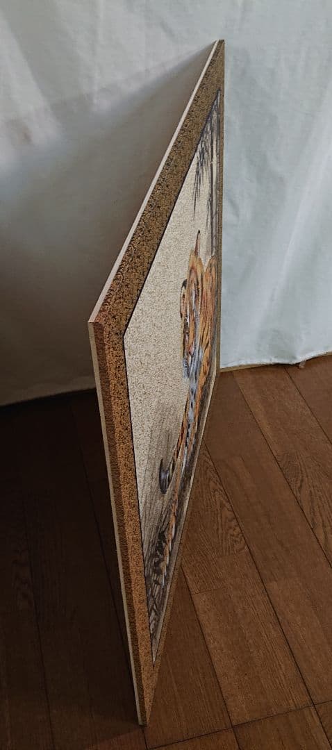 虎 襖画　１枚限定　裏面小紋柄 お飾り画 １枚限定