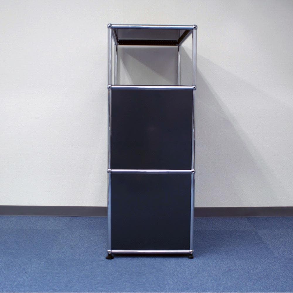 中古 USMハラー｜キャビネット リビング・ 1列3段 アントラサイト