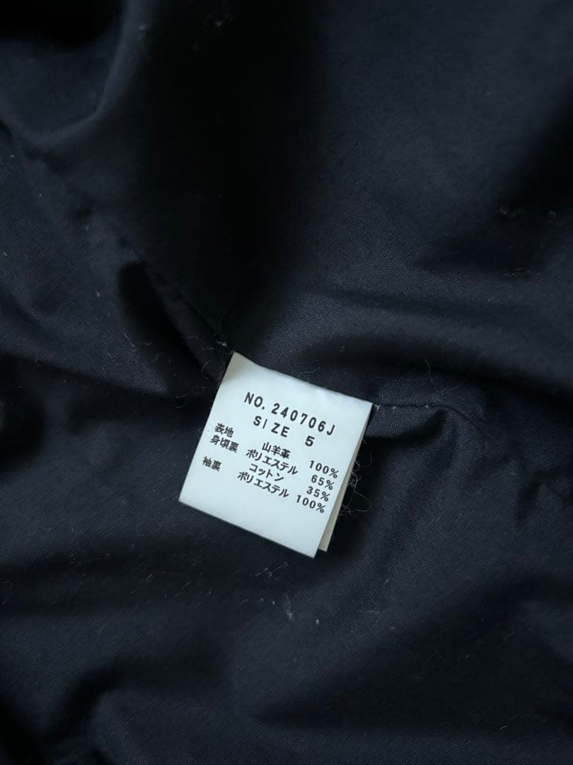 JACKROSE ANTIQUE ブラックレザー ライダースジャケット サイズ5