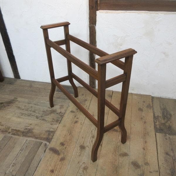 イギリス アンティーク 家具 タオルハンガー タオル掛け 英国 6899d