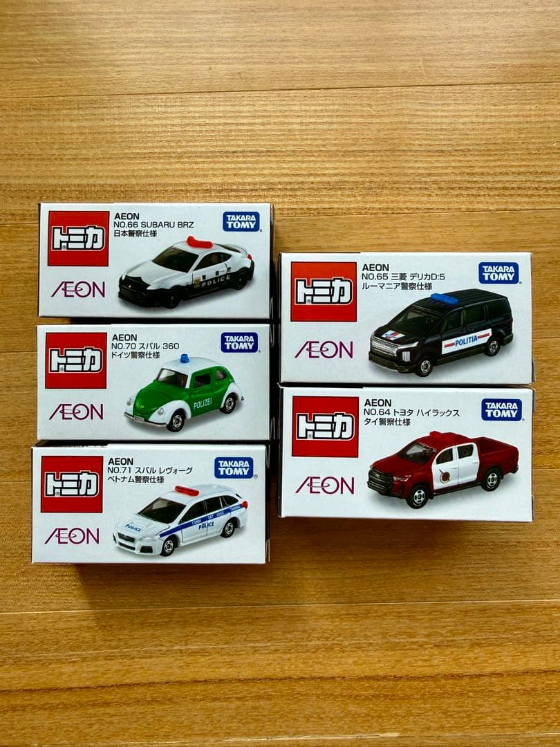 トミカ イオン 日本警察仕様 警察デザイン 5台セット