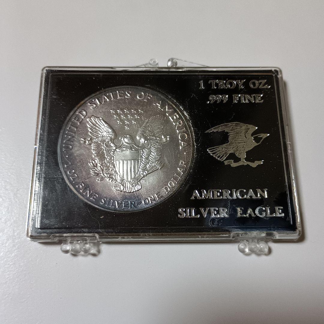 1990年　アメリカ イーグル銀貨　ケース破損