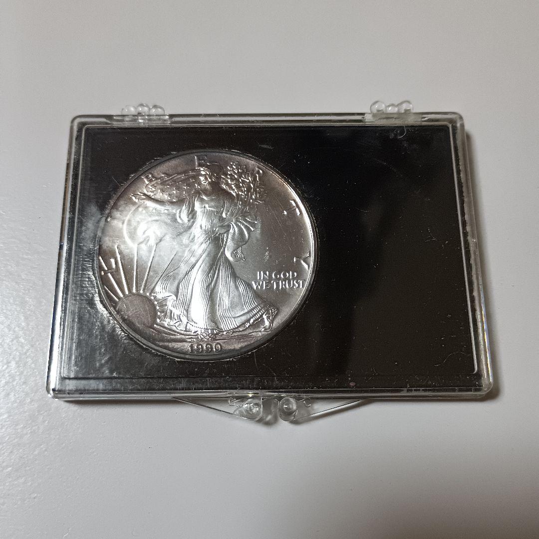 1990年　アメリカ イーグル銀貨　ケース破損