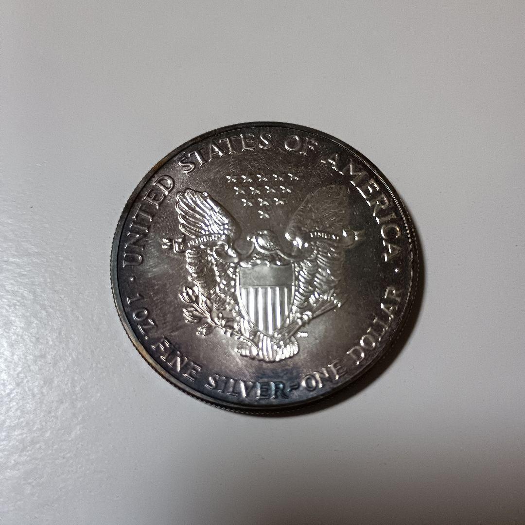 1990年　アメリカ イーグル銀貨　ケース破損