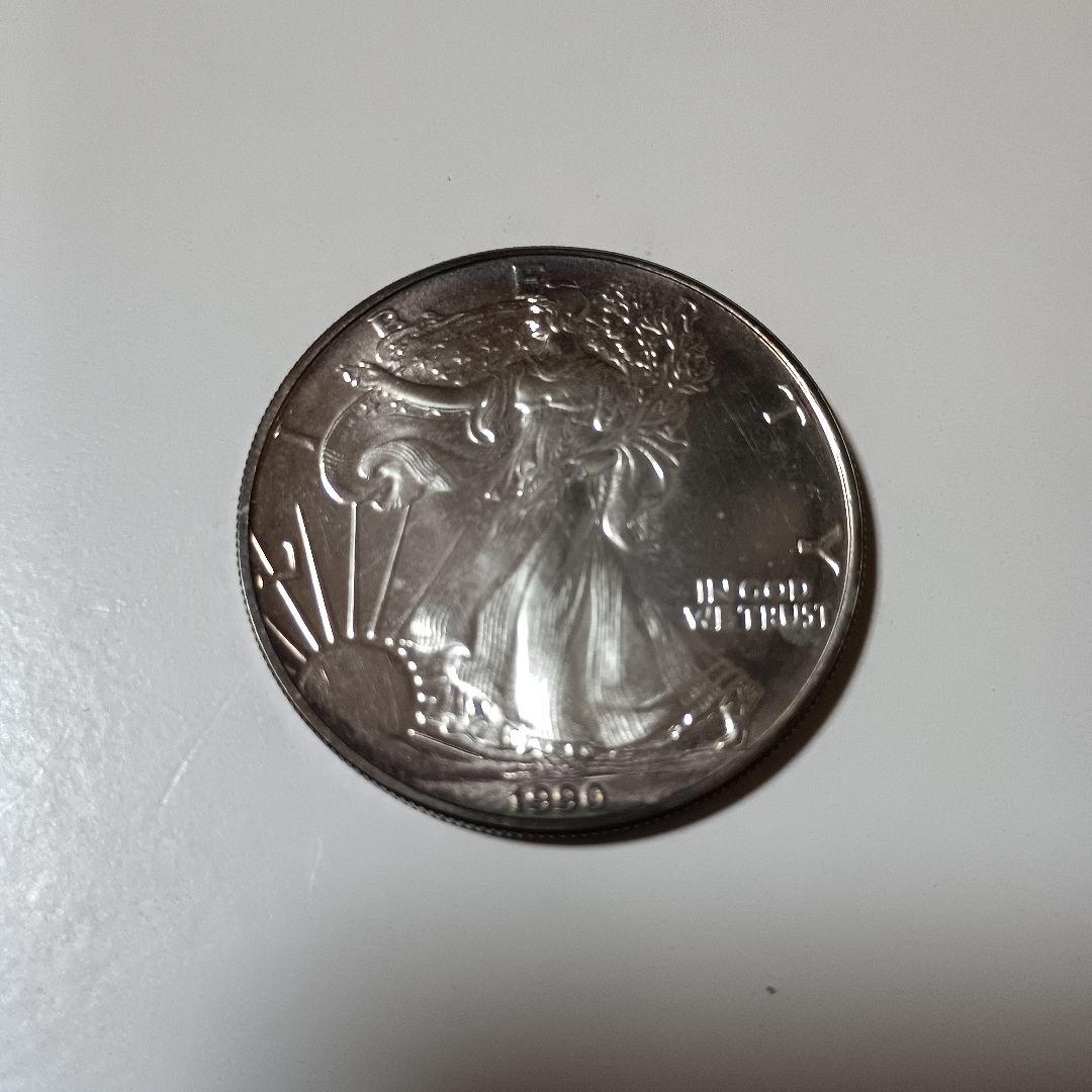 1990年　アメリカ イーグル銀貨　ケース破損