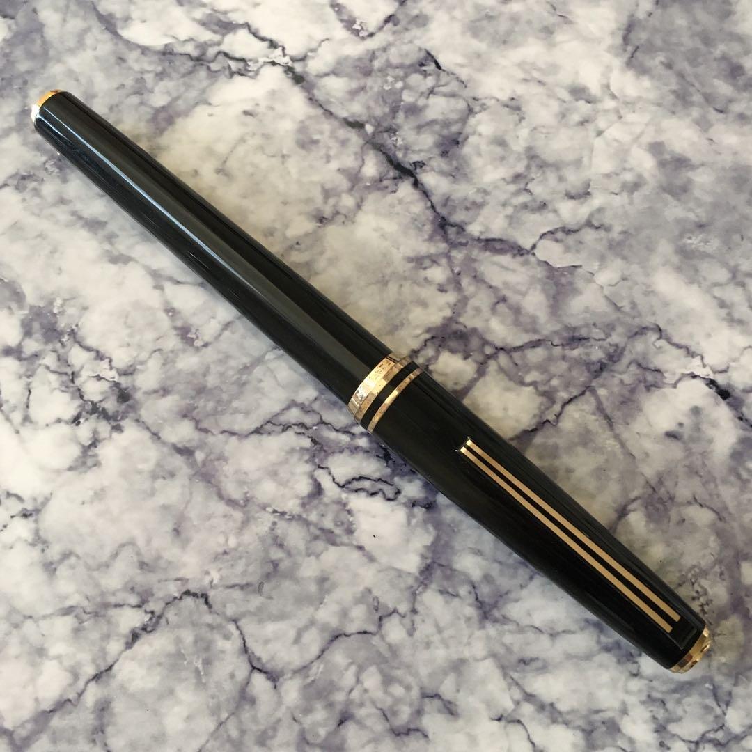 #137 オーバーホール済み 万年筆 PLATINUMプラチナ ロング 18k