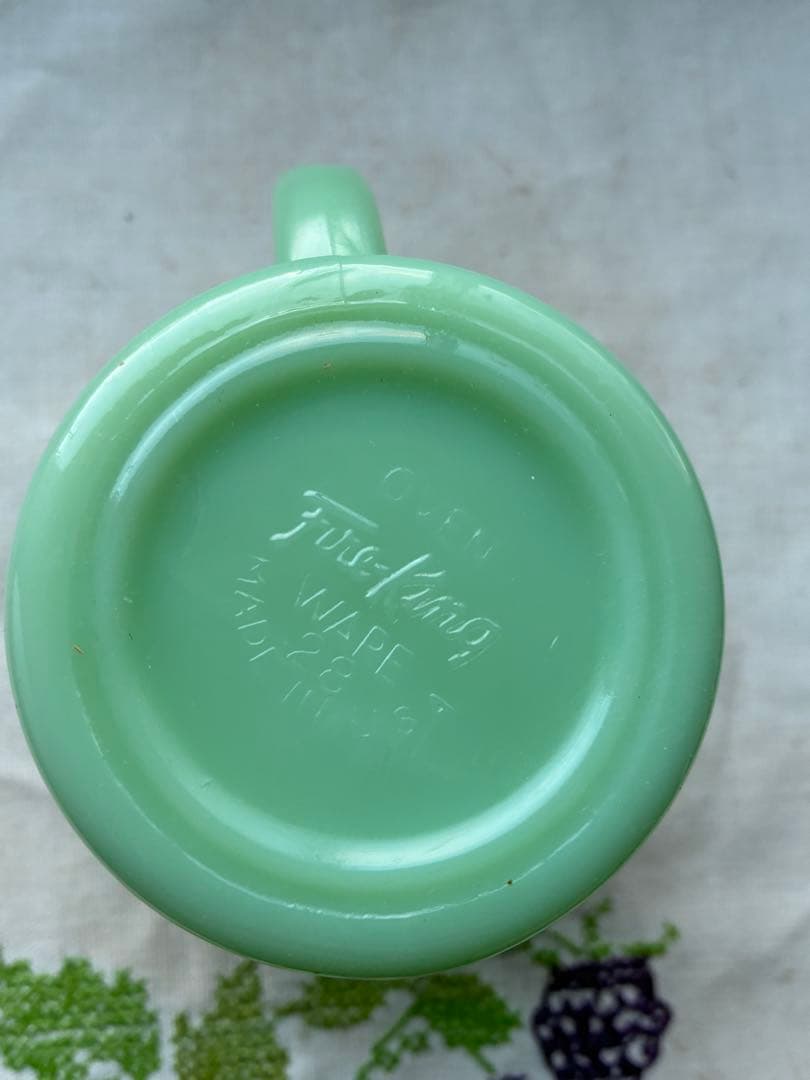 Fire King ファイヤーキング ジェダイ Dハンドル マグ　カップ 美品