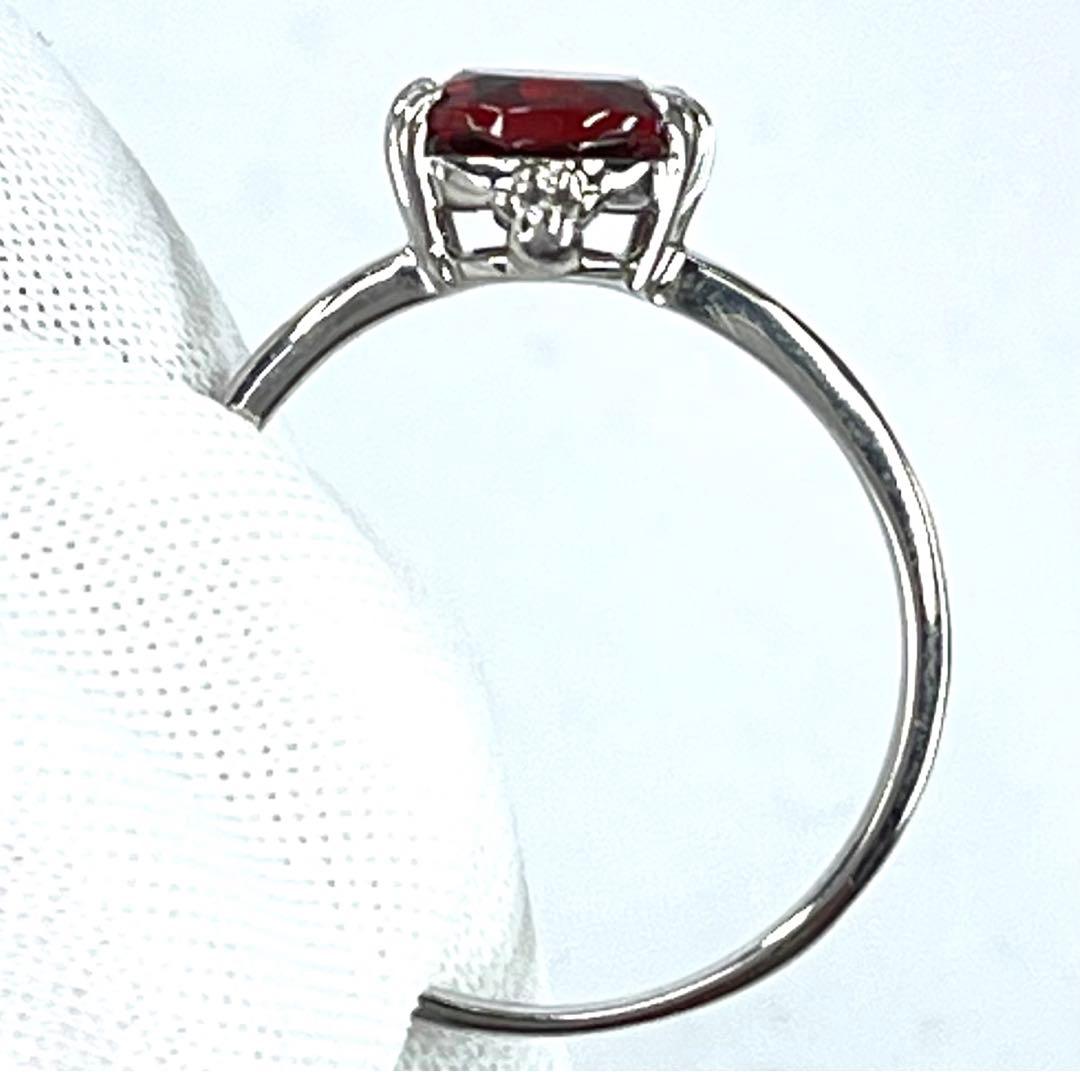 宝石ルース 『限定品！ネコちゃんリング』天然ガーネット　サイズ#11