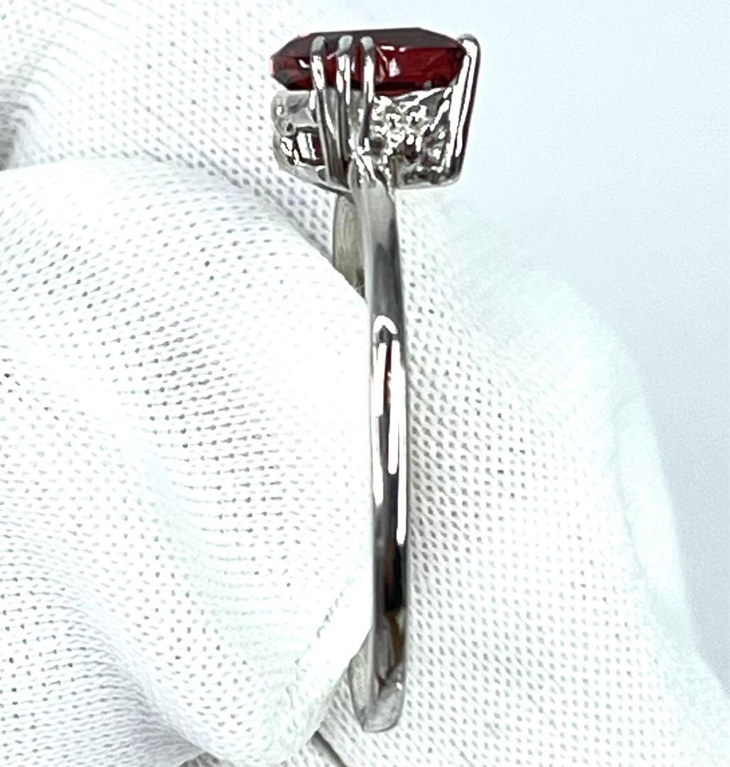 宝石ルース 『限定品！ネコちゃんリング』天然ガーネット　サイズ#11