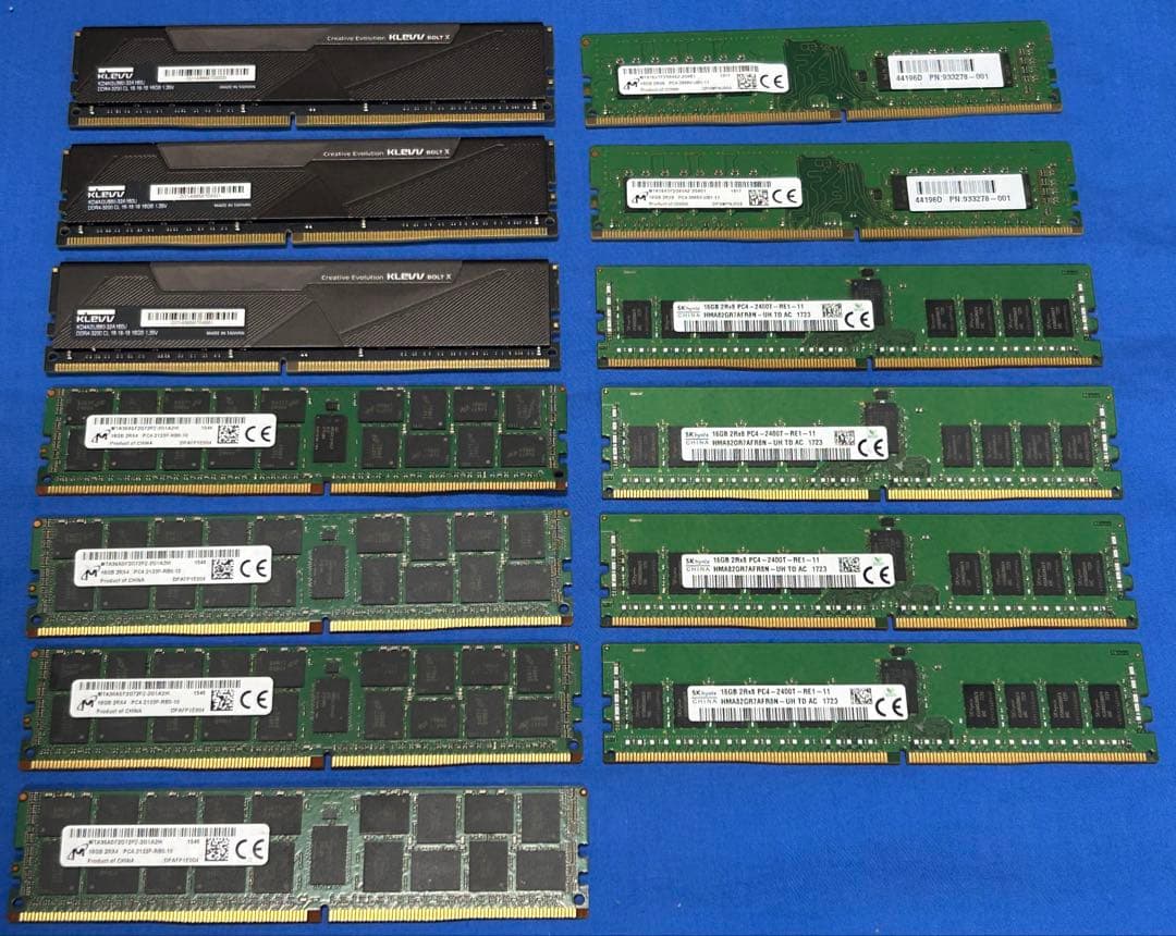 デスクトップ用メモリ DDR4 16GB x13枚