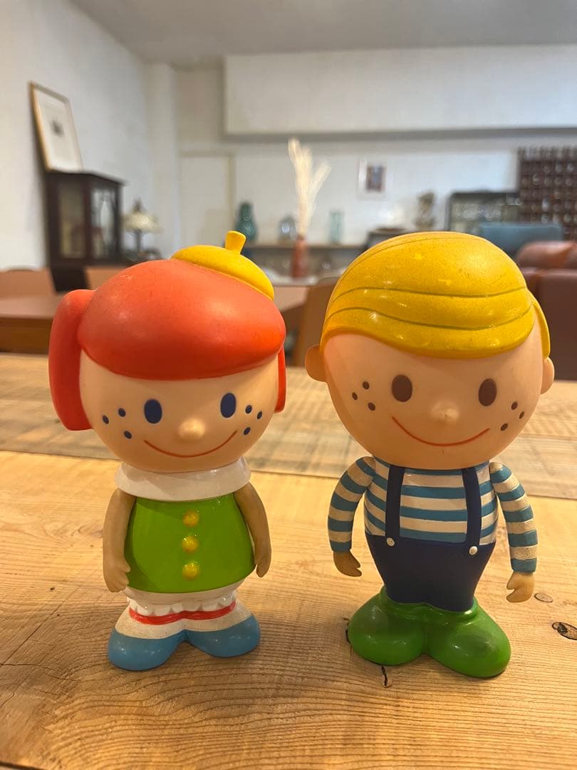 Little Boy&girl レトロな貯金箱　セット
