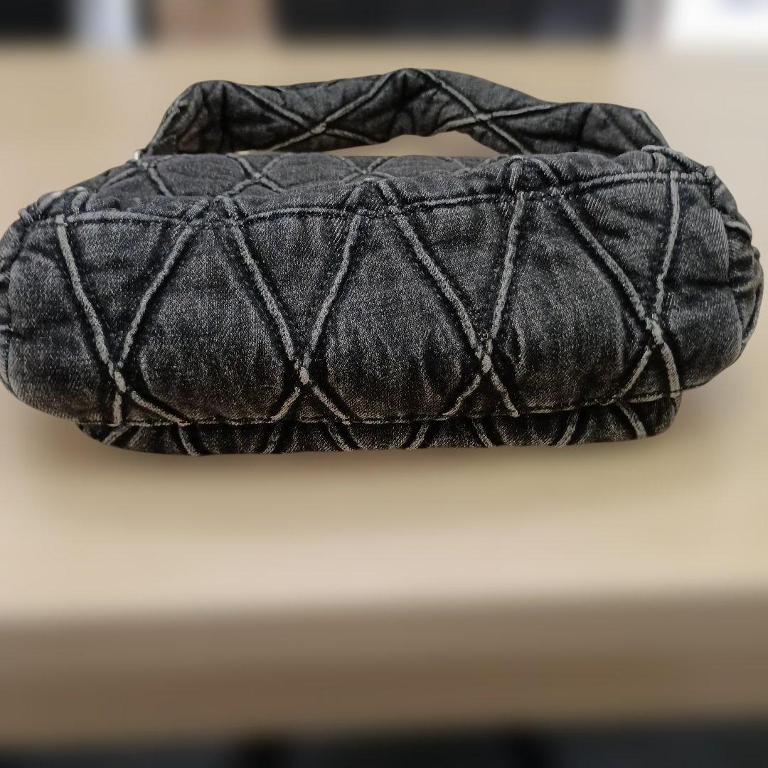 DIESEL charm-D デニム ショルダーバッグ