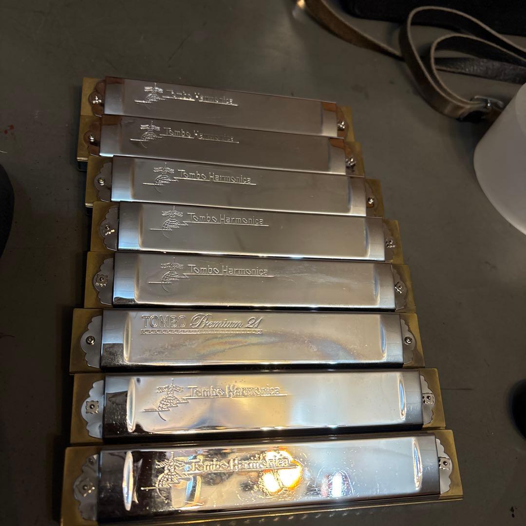 Tombo ハーモニカ　8本セット