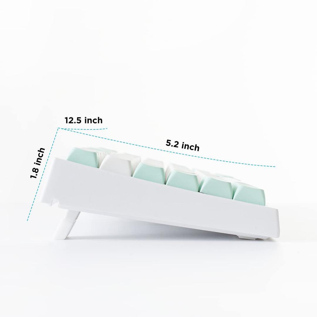 ☆3モード接続ホットスワップメカニカルキーボード　ミントグリーン