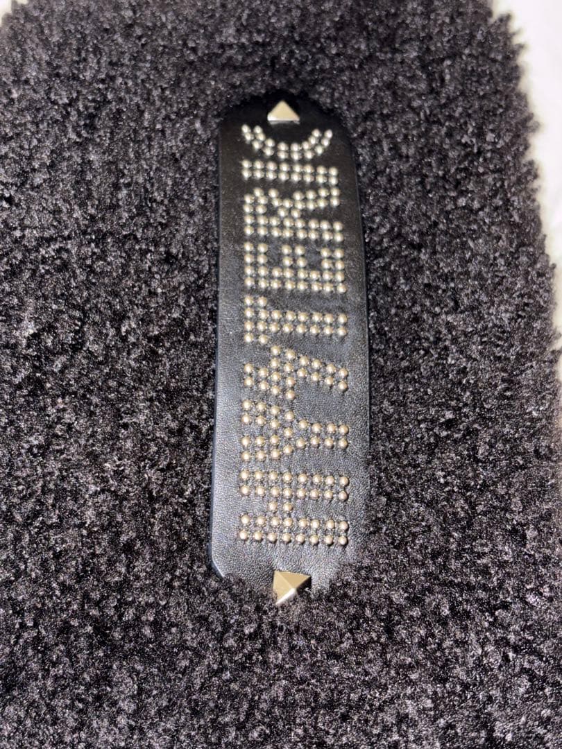 HYSTERICGLAMOUR LOGO STUDS BELT ファーマフラー