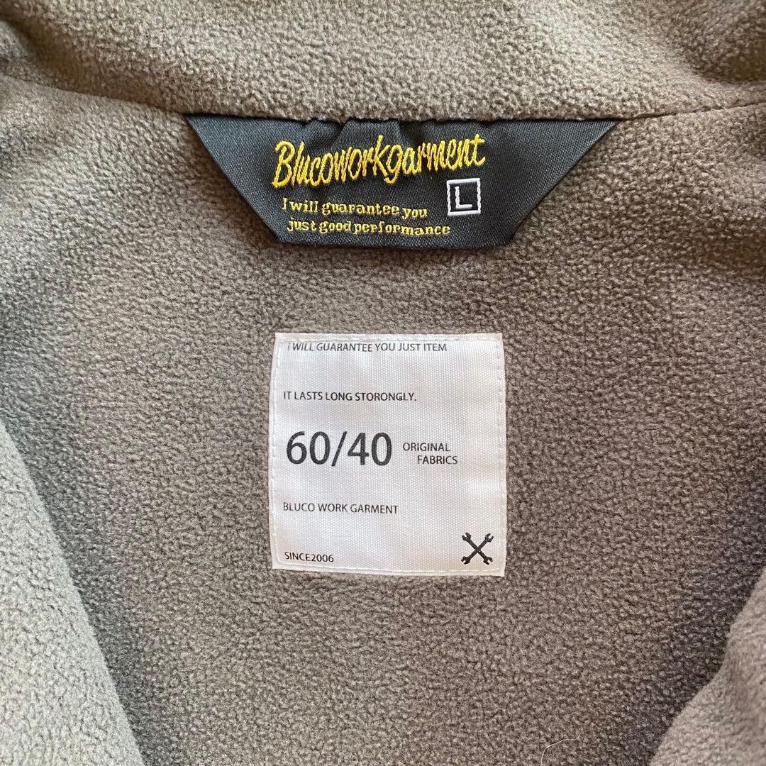 日*式様 BLUCO ブルコ 60/40シェルジャケット 黒 L フリースインナ