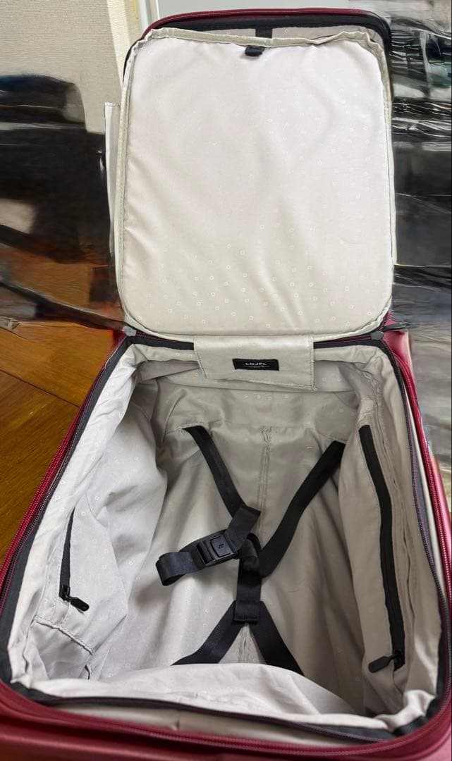 LOJEL バーガンディ キャリーカート 拡張 機内持ち込み可能