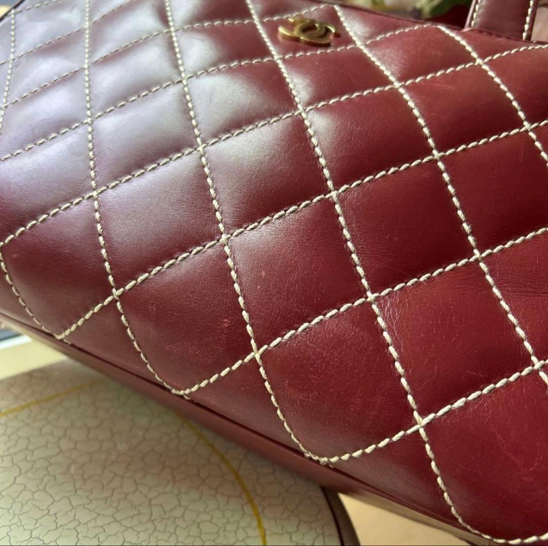 シャネル　ワイルドステッチ　ハンドバック