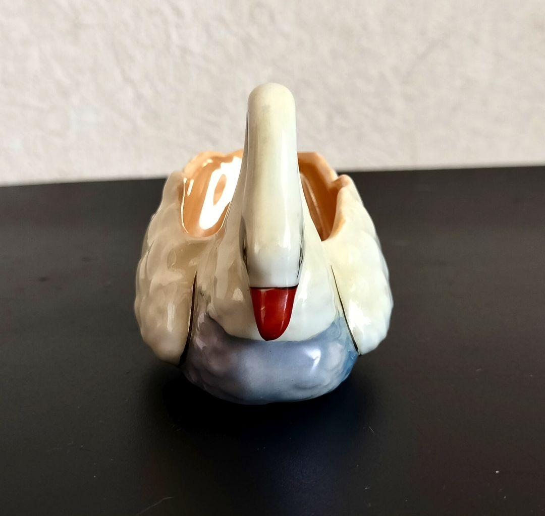 美品！オールドノリタケ 白鳥 スワン 小ボウル1918年 ラスター彩