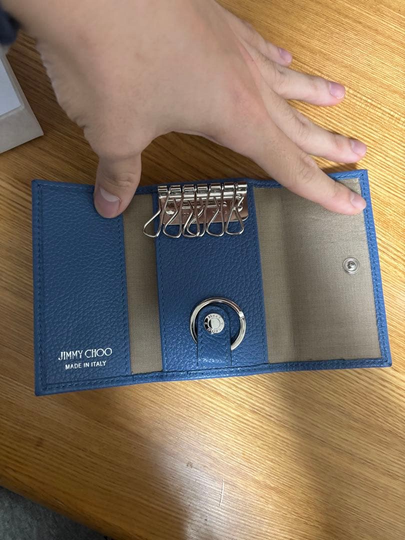 JIMMY CHOO ブルースタースタッズキーケース