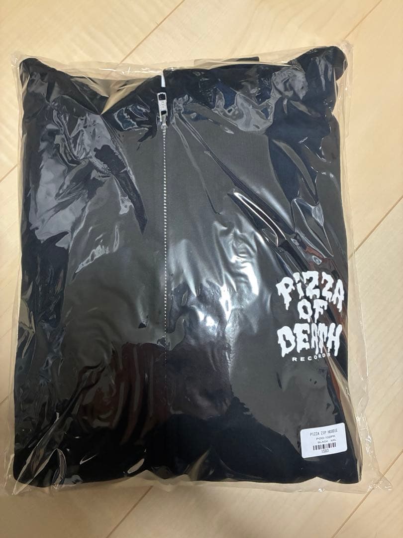 PIZZA OF DEATH ジップパーカー フーディ XXL新品未開封 黒