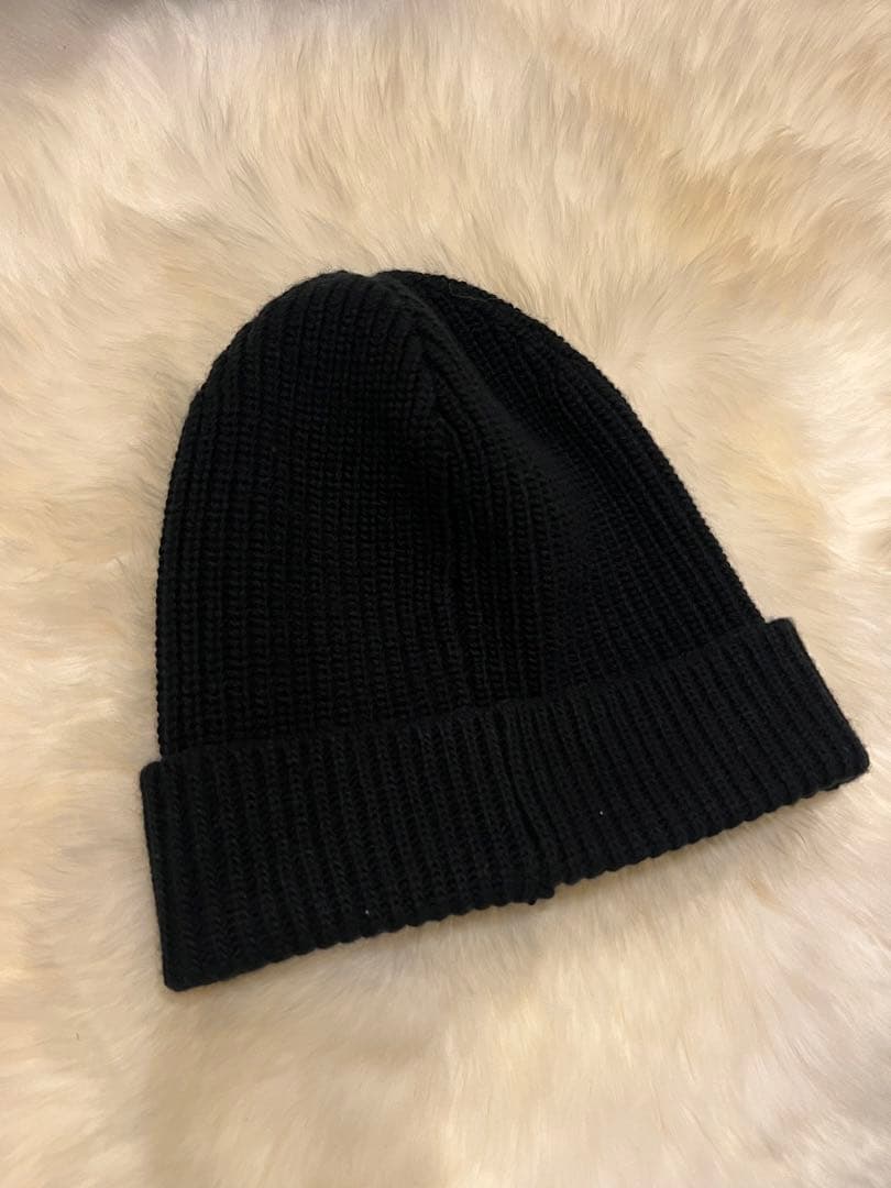 CELINE 黒 ニットビーニー 帽子