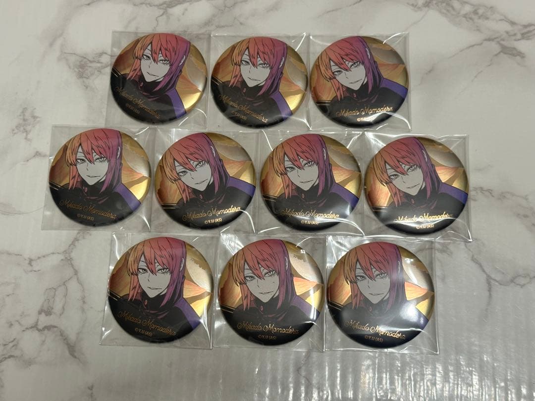 桃源暗鬼　 メタリック缶バッジ　 桃寺神門