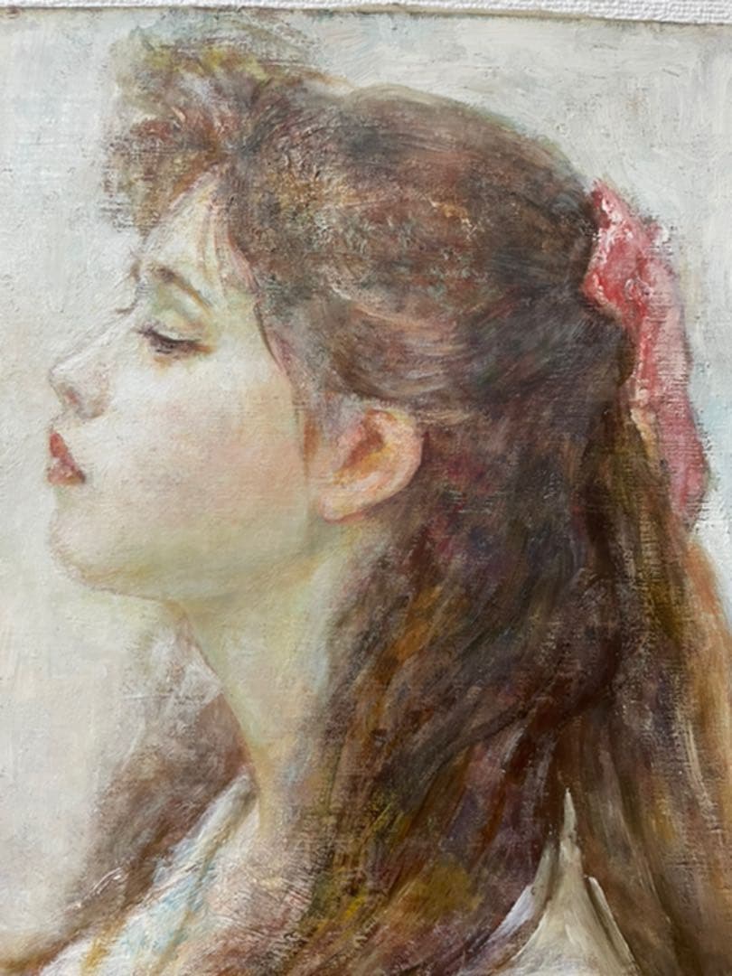 小川 巧『想春』油彩 カンヴァス F4 原画 真作保証 1点物