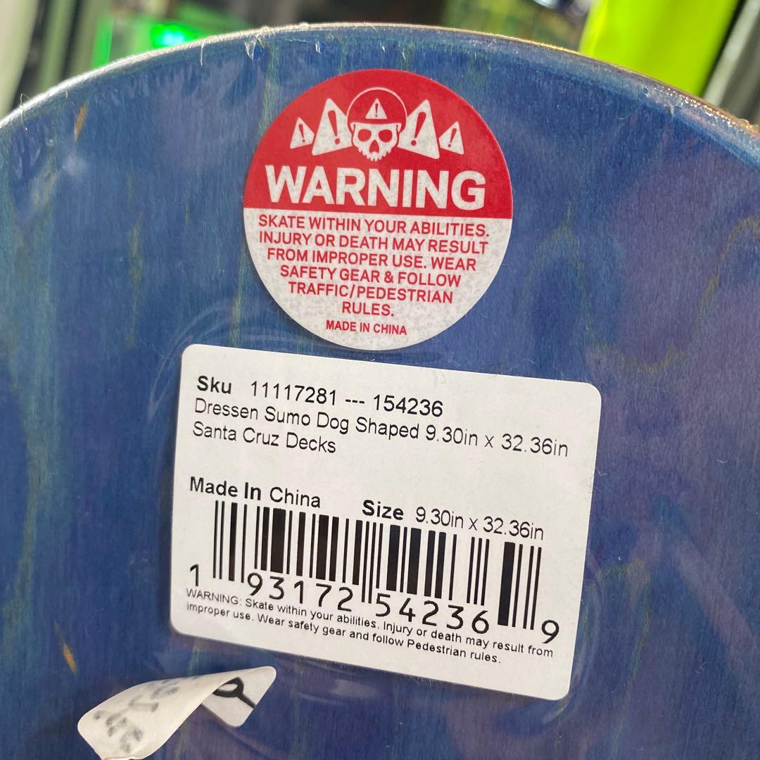 Santa Cruz Dressen ドレッセン横綱スケボーデッキ9.30インチ