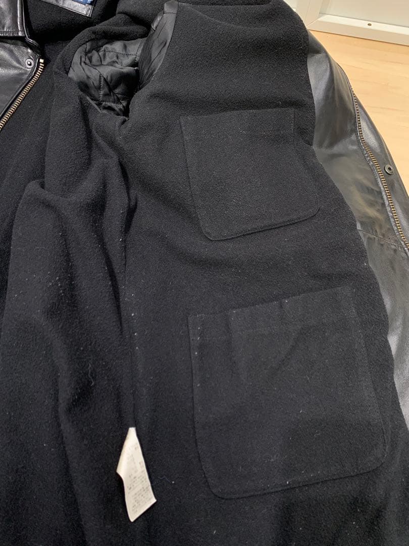 Polo by Ralph Lauren ブラック レザー カーコート
