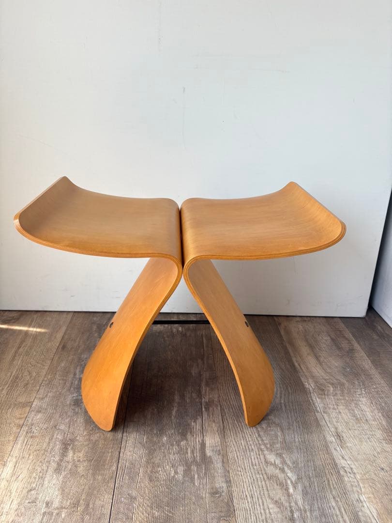 希少　ラージサイズ 天童木工 柳宗理　バタフライスツール　80〜年代ヴィンテージ