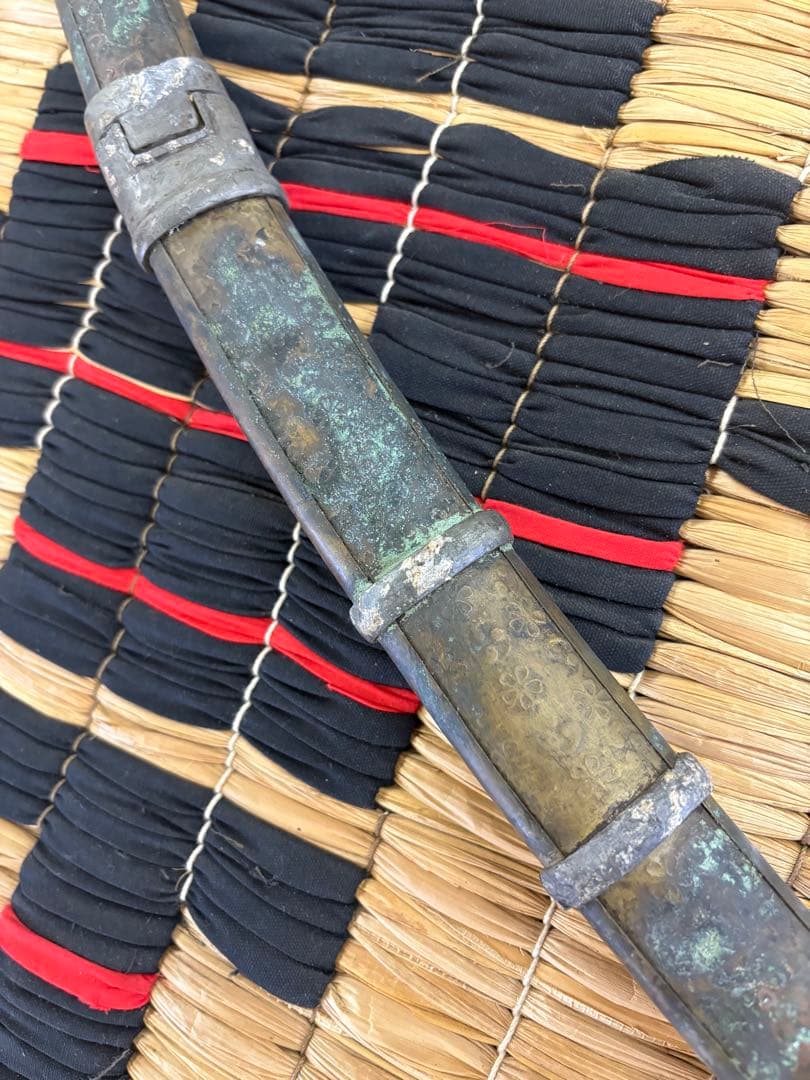 アイヌ　覆輪腰刀拵　タクネピコロ　エムシポ　拵　腰刀　刀装具　短刀拵