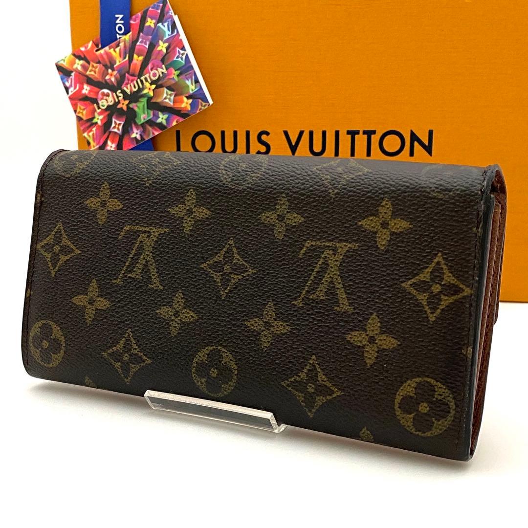 ルイヴィトン モノグラム ポルトフォイユ サラ 二つ折り財布 ブラウン
