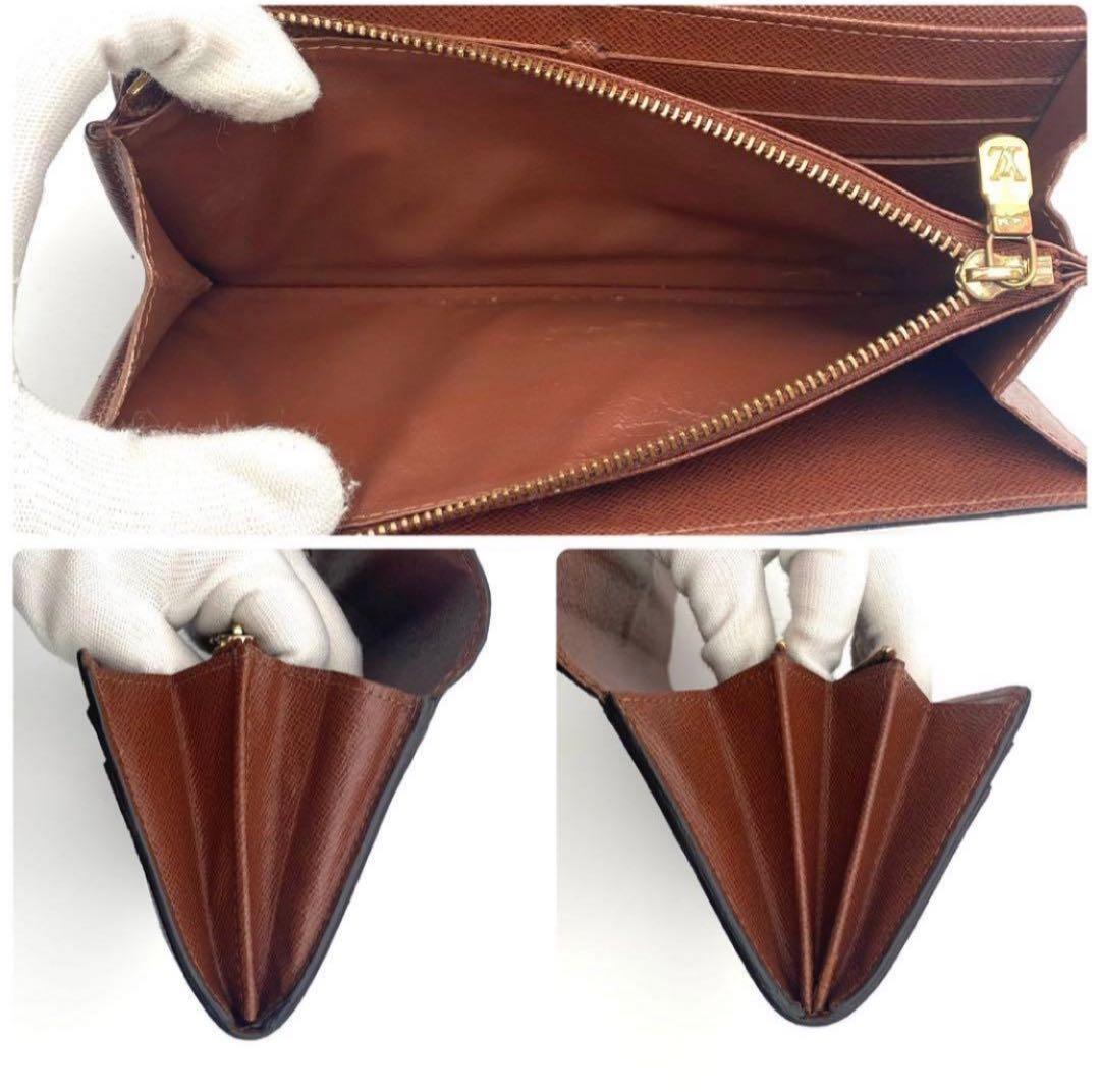 ルイヴィトン モノグラム ポルトフォイユ サラ 二つ折り財布 ブラウン