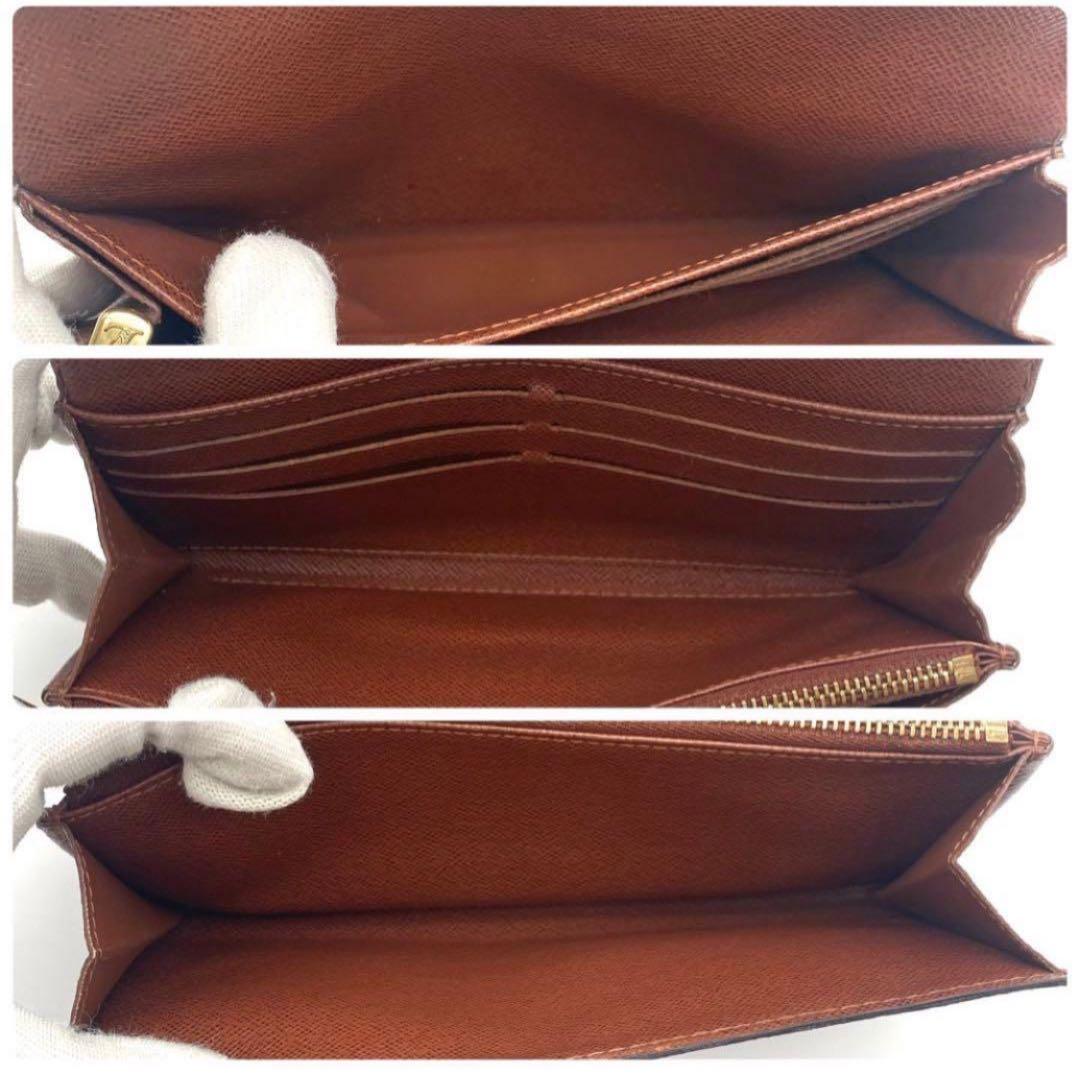 ルイヴィトン モノグラム ポルトフォイユ サラ 二つ折り財布 ブラウン