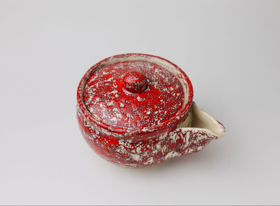 箕面焼　松田箕山　宝瓶　急須　煎茶器