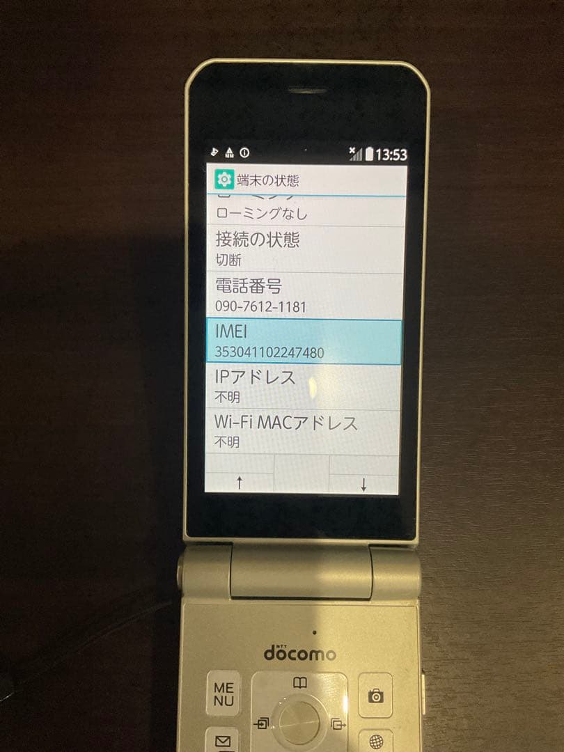 docomo arrows F-03L シルバー 本体 充電器 ストラップ付き
