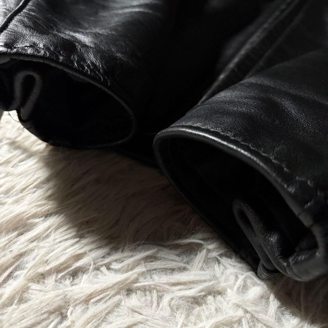 希少モデル■schott ライダースジャケット　641Q ブラック　本革　44