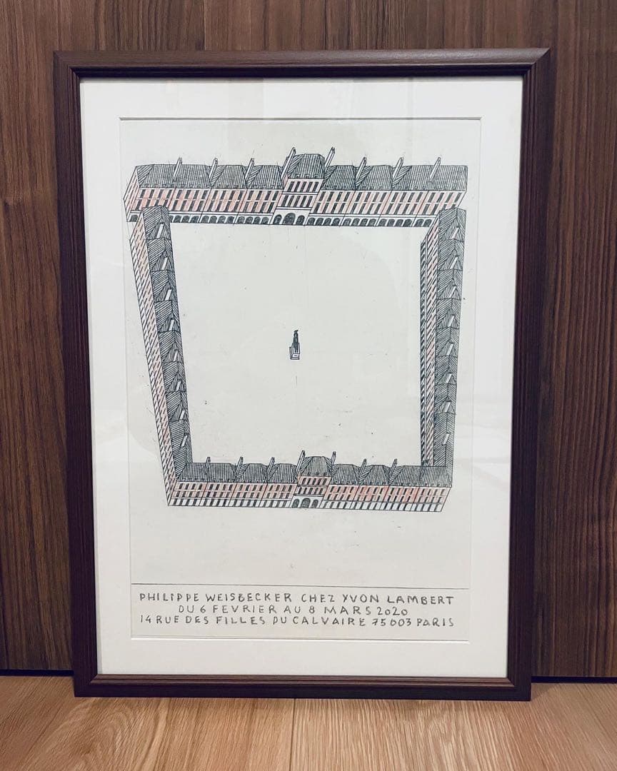 【フランス限定】額装付き『フィリップ・ワイズベッカー』展示2020希少ポスター