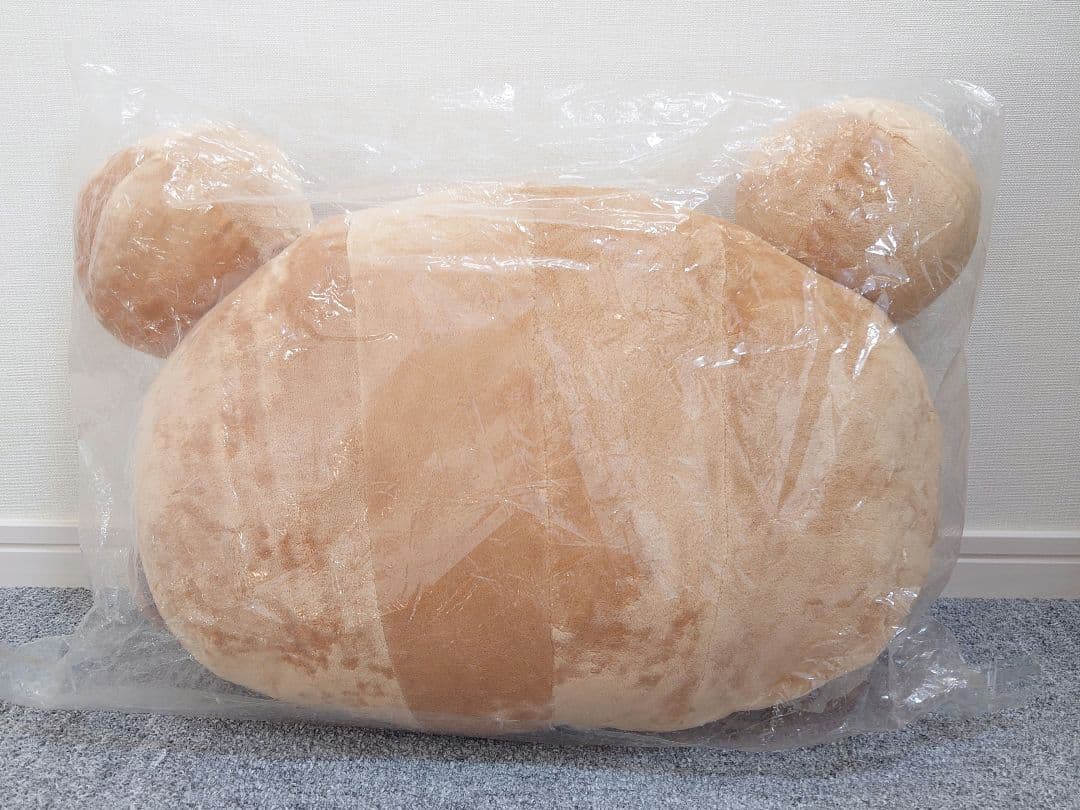 激レアリラックマ　ウレタンマット　チェアカバークッション　ダイカット顔クッション