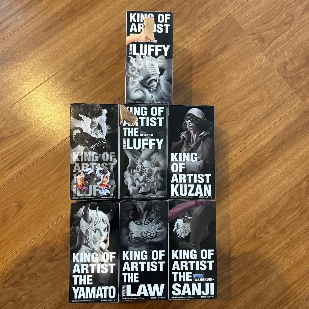 ワンピース ルフィ ニカ ギア5 フィギュア キングオブアーティスト　7個セット