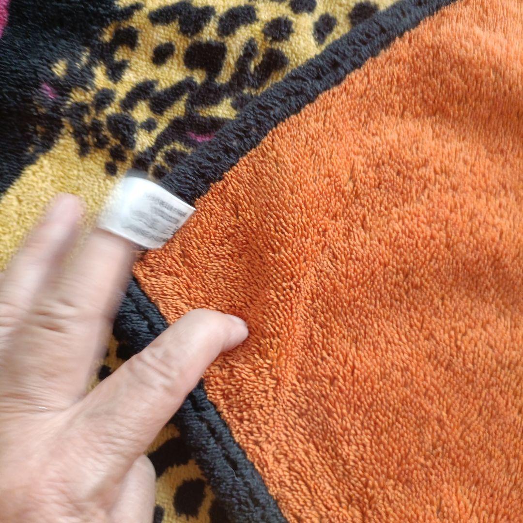 エルメス　ビーチタオル　ラグ　大判 豹柄