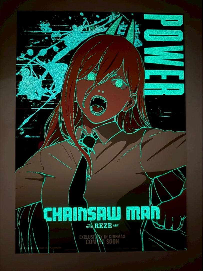 台湾限定 チェンソーマン 夜光パワー A3 ポスター