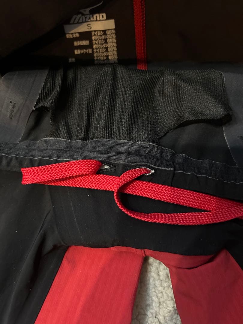 Mizuno 競泳水着 Sサイズ レッド/ブラックjssロゴ