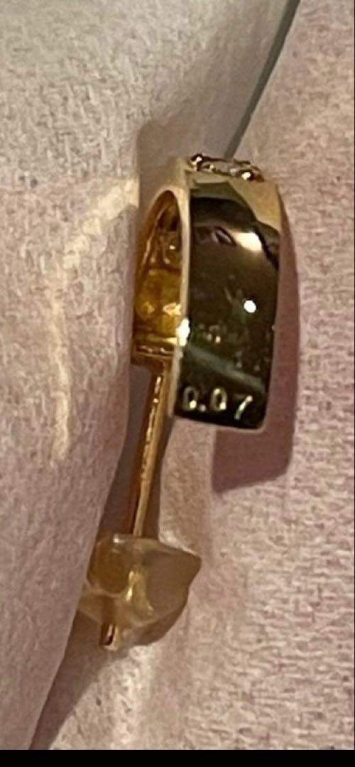 ジュエリーツツミ　k18 ダイヤ3Ｐ　ピアス