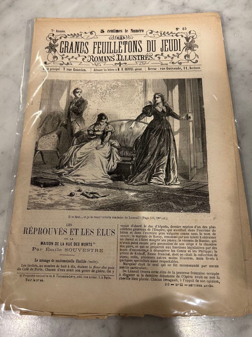 フランス 100年前の小説