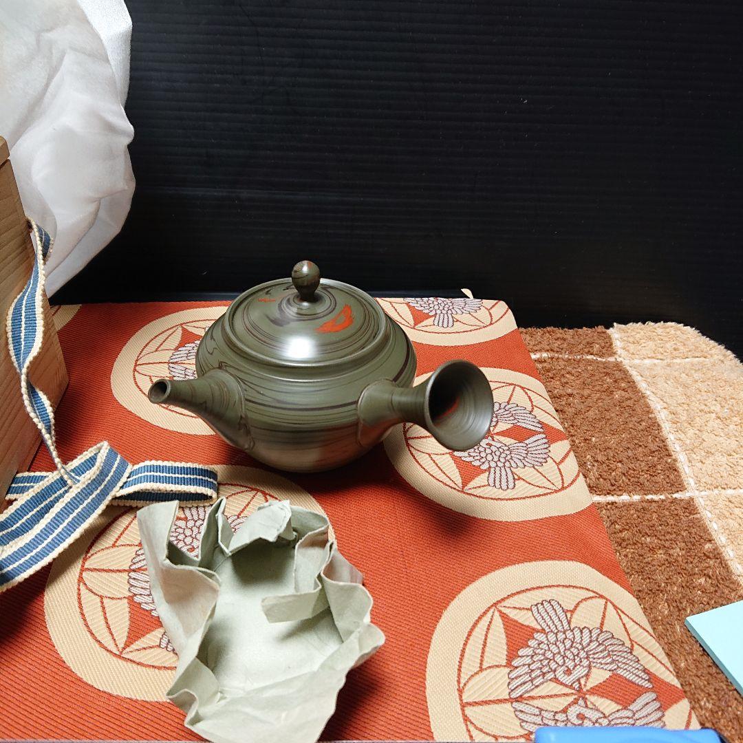 珍しい常滑焼朱泥、窯変、急須