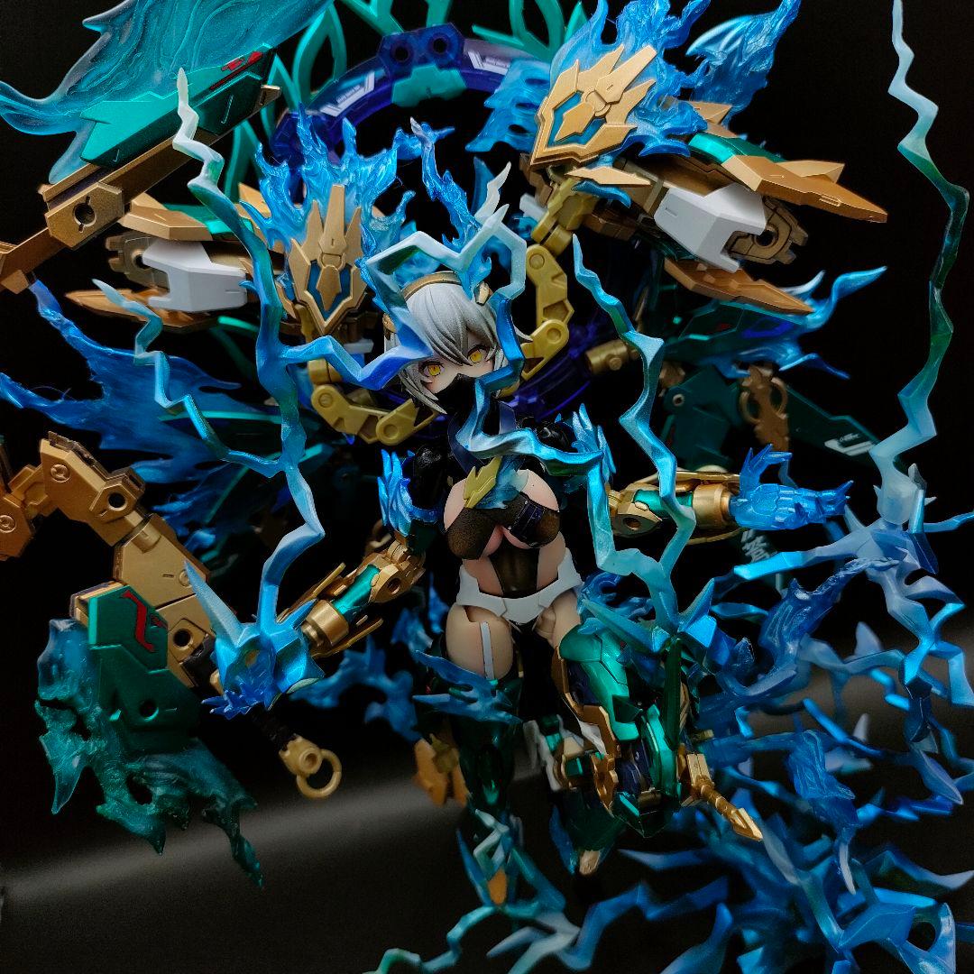 メガミデバイス　皇巫（オウブ) スサノヲ　くノ一雷電の陣　塗装完成　コトブキヤ